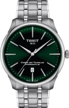 Tissot T1394071109100 Herrenuhr Chemin des Tourelles Powermatic-80 42mm 5ATM