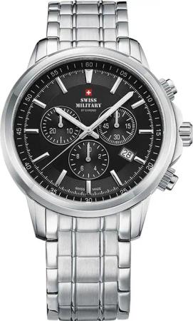 Swiss Military SM34052.01 Chronograph Saphirglas Herrenuhr 42mm 10ATM