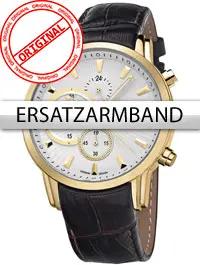 Bossart Ersatzband Leder BW-1104 braun goldene Schliesse