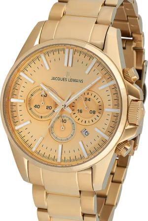 Jacques Lemans 1-2119I Liverpool Chronograph Herrenuhr 44mm 10ATM