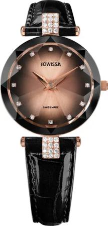 Jowissa J5.651.M Facet Strass Damenuhr 29mm 5ATM