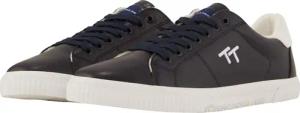 TOM TAILOR Herren Sneaker aus Kunstleder, blau, Logo Print, Gr. 45