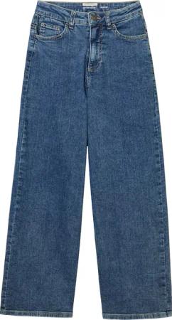 TOM TAILOR Mädchen Wide Leg Jeans mit Bio-Baumwolle, blau, Uni, Gr. 164