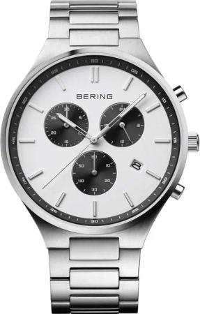 Bering 11743-704 Classic Titanium Chronograph Herrenuhr 40mm 5ATM