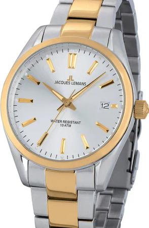 Jacques Lemans 1-1859J Derby Herrenuhr 40mm 10ATM