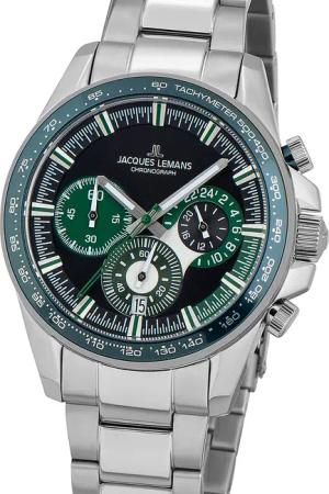 Jacques Lemans 1-2127G Liverpool Chronograph Herrenuhr 40mm 10ATM