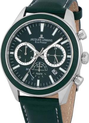 Jacques Lemans 1-2115D Eco Power Apple Herrenuhr 44mm 10ATM