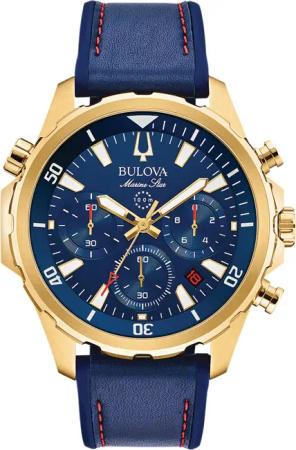Bulova 97B168 Marine Star Chronograph Herrenuhr 43mm 10ATM
