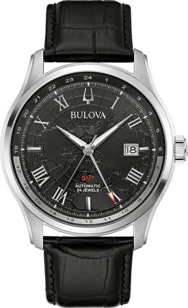 Bulova 96B387 Wilton GMT Automatik Herrenuhr 43mm 3ATM