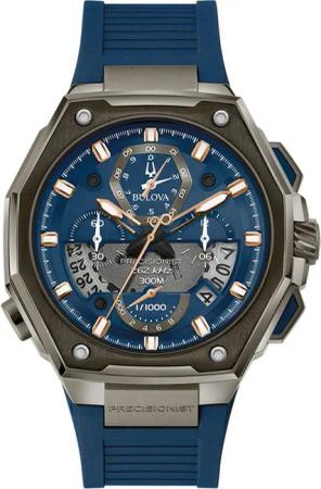 Bulova 98B357 Precisionist Chronograph Herrenuhr 46mm 30ATM