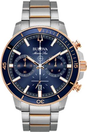Bulova 98B301 Marine Star Chronograph Herrenuhr 45mm 20ATM