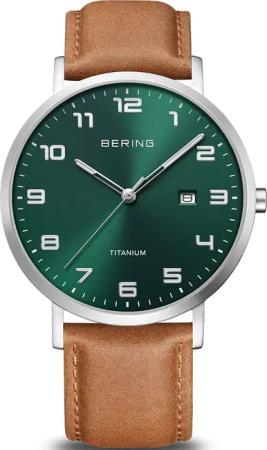 Bering 18640-568 Herrenuhr Titanium 40mm 5ATM