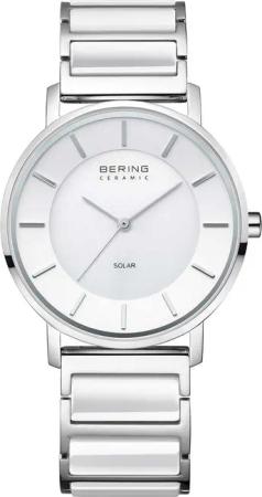 Bering 19535-754 Damenuhr Ceramic Solar 35mm 3ATM