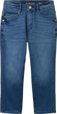 TOM TAILOR Damen TTKATE Capri Jeans, blau, Uni, Gr. 29