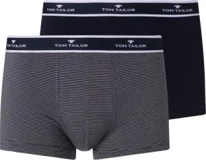 TOM TAILOR Herren Kurze Boxershorts im 2er-Pack, blau, Uni, Gr. XL/7