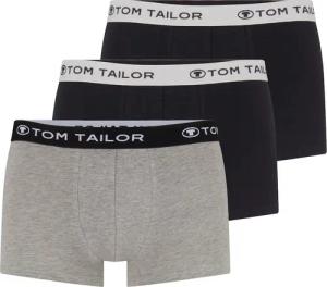 TOM TAILOR Herren Kurze Boxershorts im 3er-Pack, grau, Uni, Gr. XXL/8