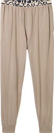 TOM TAILOR Herren Pyjama-Hose in Melange-Optik, beige, Meliert, Gr. 56