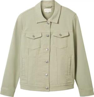 TOM TAILOR Damen Plus Size - Farbige Jeansjacke, grün, Uni, Gr. 46