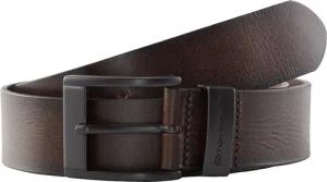 TOM TAILOR Herren TTTHOMAS Ledergürtel mit eckiger Dornschließe, braun, Uni, Gr. 80