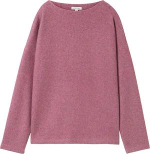 TOM TAILOR Damen Sweatshirt mit Knopf-Details, rosa, Meliert, Gr. S
