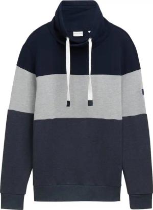 TOM TAILOR Herren Sweatshirt mit Colour Blocking, blau, Colour Blocking, Gr. XXXL
