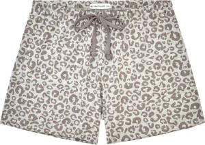 TOM TAILOR Damen Pyjama-Shorts mit Print, grau, Animalprint, Gr. XL/42