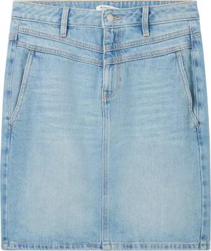 TOM TAILOR Damen Jeans Rock, blau, Uni, Gr. 36