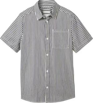 TOM TAILOR Jungen Gestreiftes Kurzarmhemd, blau, Gestreift, Gr. 176