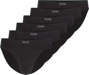 TOM TAILOR Herren Slips aus Baumwolle im 5er-Pack, schwarz, Uni, Gr. M/5