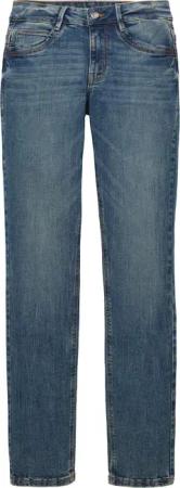 TOM TAILOR Damen TTALEXA Straight Jeans, blau, Uni, Gr. 29/32