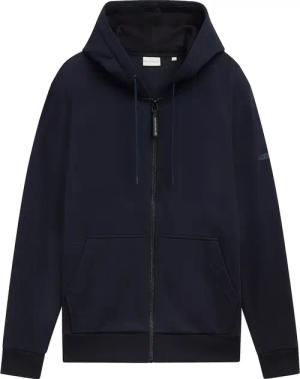 TOM TAILOR Herren Basic Sweatjacke, blau, Uni, Gr. L