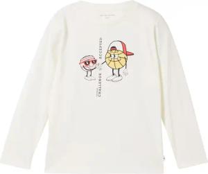 TOM TAILOR Jungen Langarmshirt mit Print, weiß, Print, Gr. 104/110