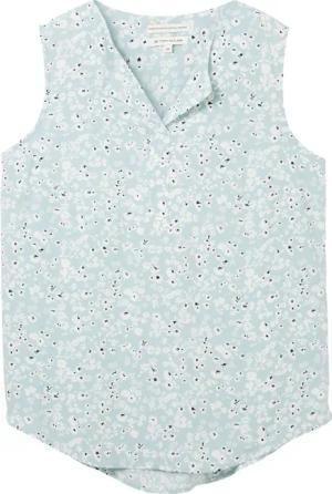TOM TAILOR Damen Bluse aus Viskose, blau, Geblümt, Gr. 34