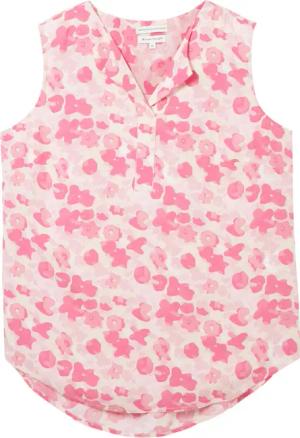 TOM TAILOR Damen Bluse aus Viskose, rosa, Geblümt, Gr. 46