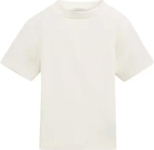 TOM TAILOR Mädchen Cropped T-Shirt mit Rippstruktur, weiß, Uni, Gr. 140