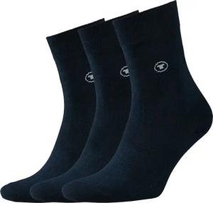 TOM TAILOR Damen Dreierpack Basic Socken, blau, Print, Gr. 35-38