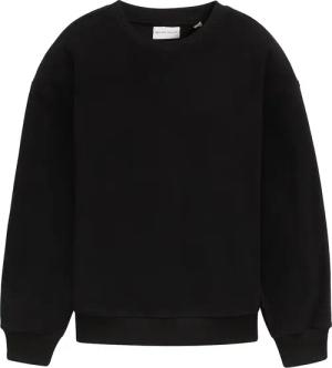 TOM TAILOR Jungen Oversized Fleece-Sweatshirt, schwarz, Uni, Gr. 176