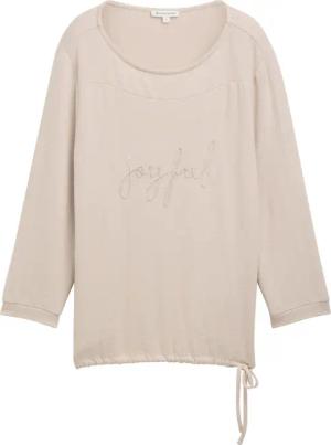 TOM TAILOR Damen 3/4 Arm Shirt, weiß, Print, Gr. XXXL