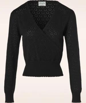 Instinct Wrap Top in Schwarz