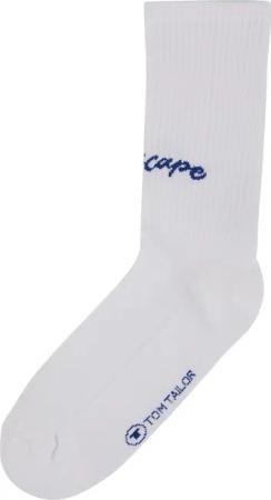 TOM TAILOR Unisex Basic Socken, weiß, Uni, Gr. 43-46