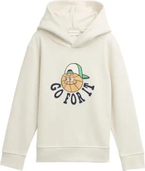 TOM TAILOR Jungen Special Artwork Sweatshirt mit Bio-Baumwolle, weiß, Print, Gr. 116/122