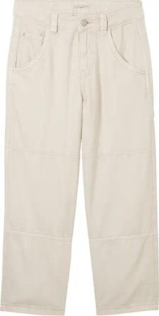 TOM TAILOR Jungen Baggy Hose mit recycelter Baumwolle, beige, Gr. 140