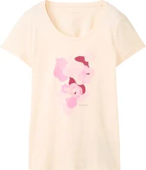 TOM TAILOR Damen T-Shirt mit Motivprint, weiß, Print, Gr. XXXL