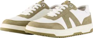 TOM TAILOR Damen Sneaker aus Leder, grün, Gestreift, Gr. 39
