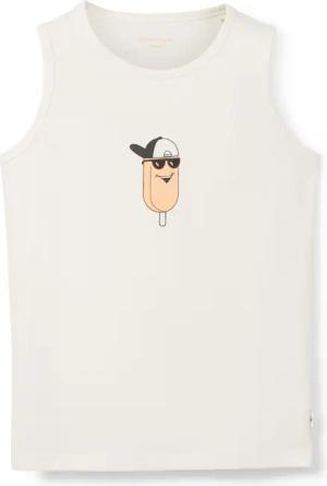 TOM TAILOR Jungen Tanktop mit Motivprint, weiß, Print, Gr. 92/98
