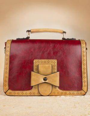 Antike Handtasche in Rot