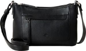 TOM TAILOR Damen TTLAREA S Umhängetasche mit Material-Mix, schwarz, Uni, Gr. ONESIZE