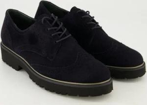 Semler Schuhe - Elena Veloursleder (Blau, Gr. 42)