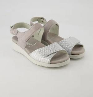 Semler Schuhe - Dunja Veloursleder (Grau, Gr. 38)