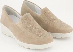 Semler Schuhe - Judith Veloursleder (Beige, Gr. 45)